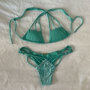 San Lorenzo 3 Strap Bikini in Topaz & Mandala